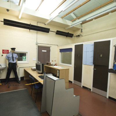 The area to process inmates into prison
