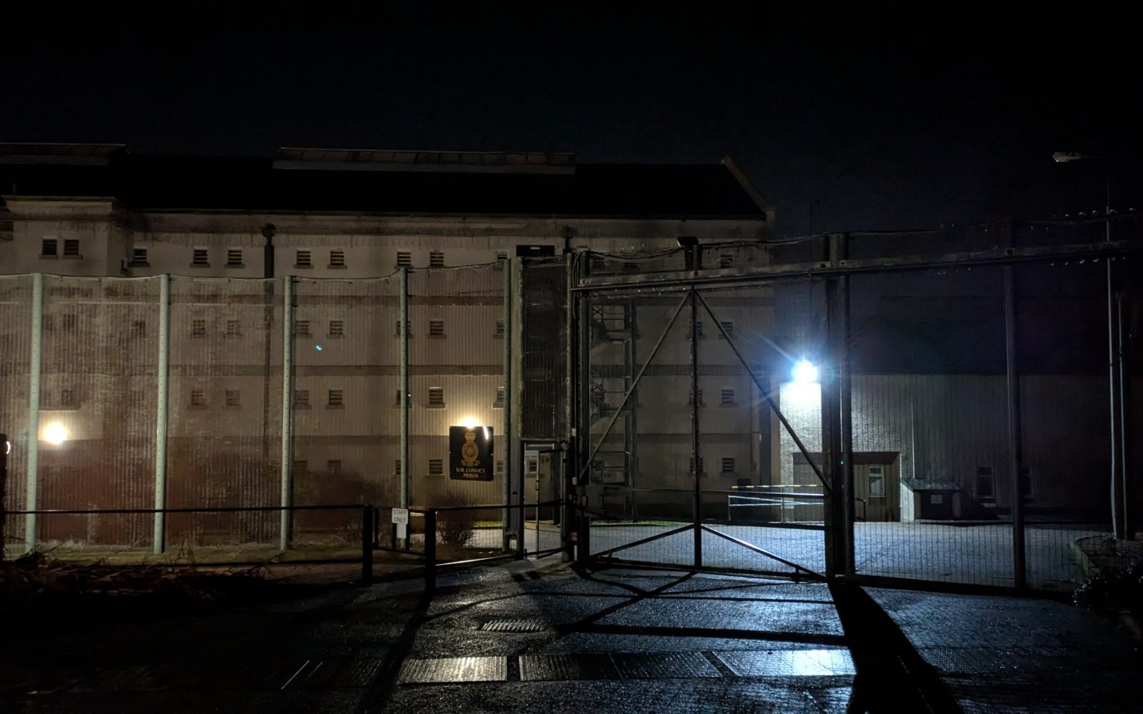 Peterhead Prison at night
