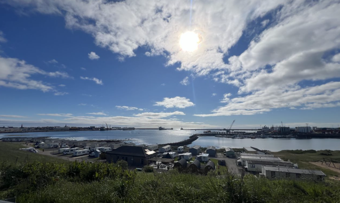 The harbour next to Peterhead Prison